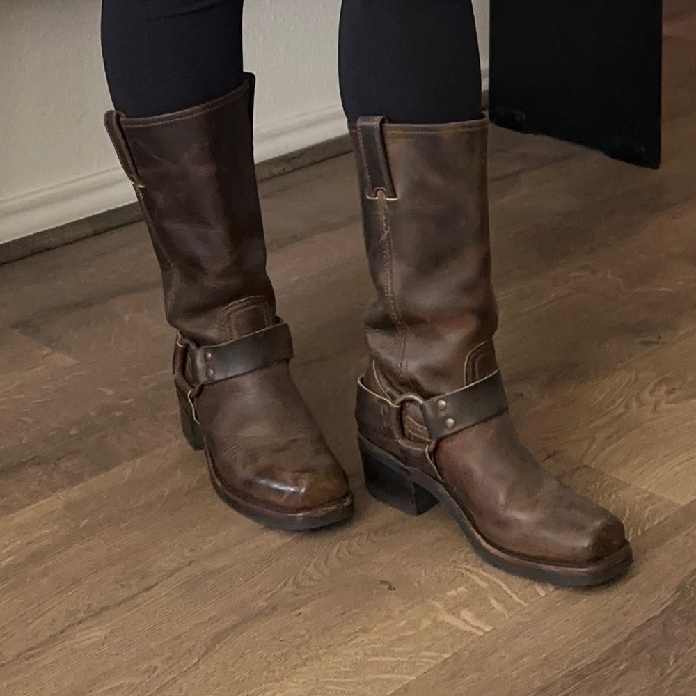 Frye Vintage Harness Boots